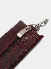 Багровый ключница, натуральная кожа