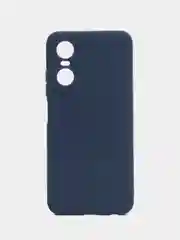 Темно-синий чехол для Tecno Pop 6 Pro (Техно Поп 6 Про), силиконовый, с защитой камеры