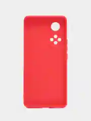 Красный силиконовый чехол для Honor 50, Huawei NOVA 9 (Хонор 50, Хуавей Нова 9), прозрачный