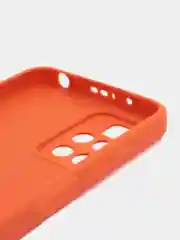 Оранжевый силиконовый чехол для Xiaomi Redmi 10 (Редми 10), прозрачный