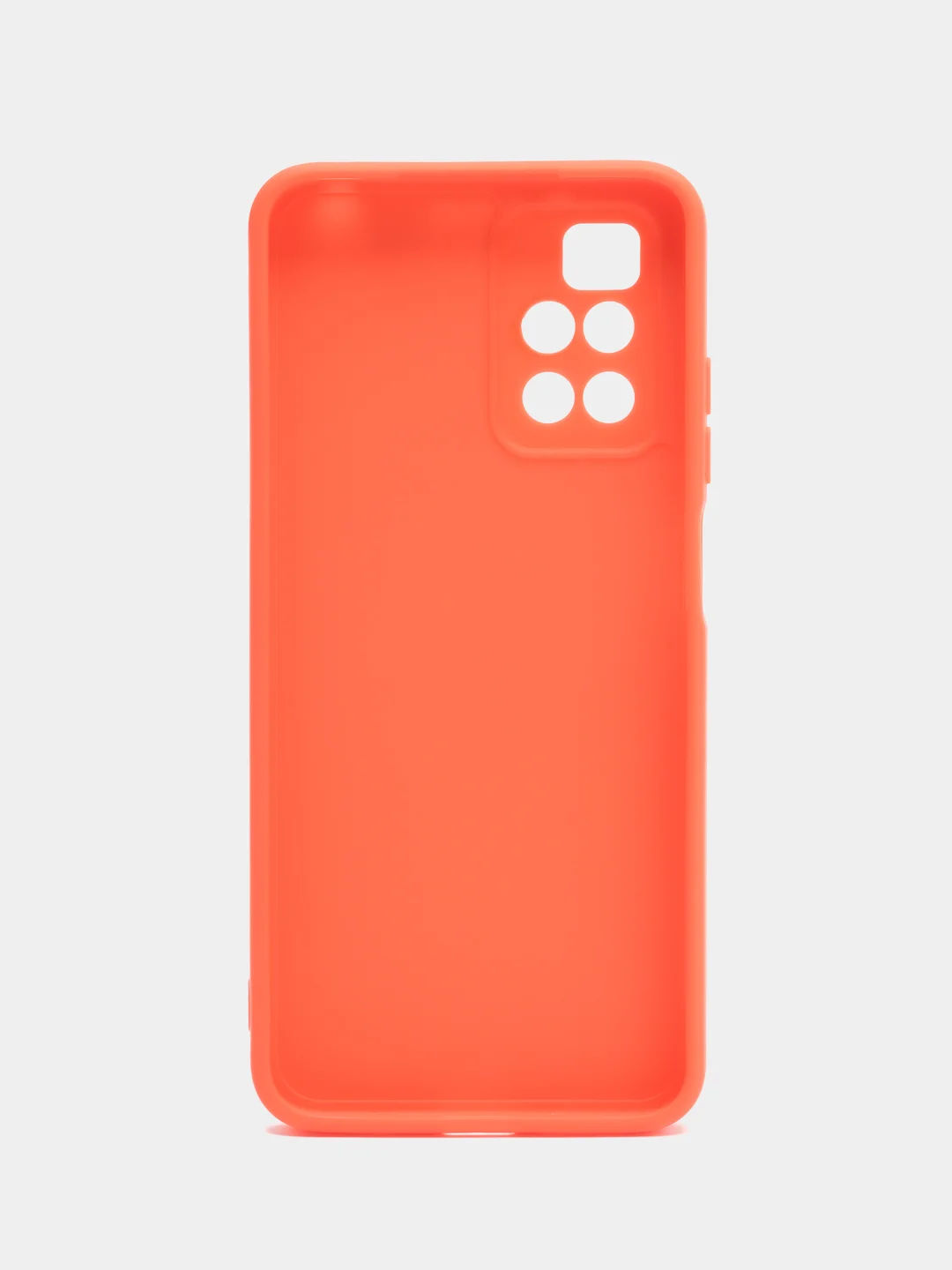 Оранжевый силиконовый чехол для Xiaomi Redmi 10 (Редми 10), прозрачный