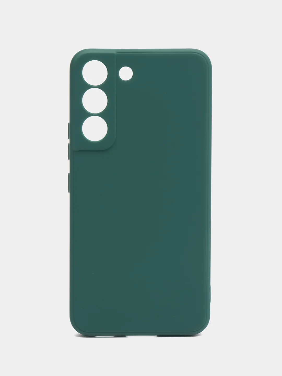 Тёмно-зелёный чехол Samsung Galaxy S22 (Самсунг Галакси С22), силиконовый