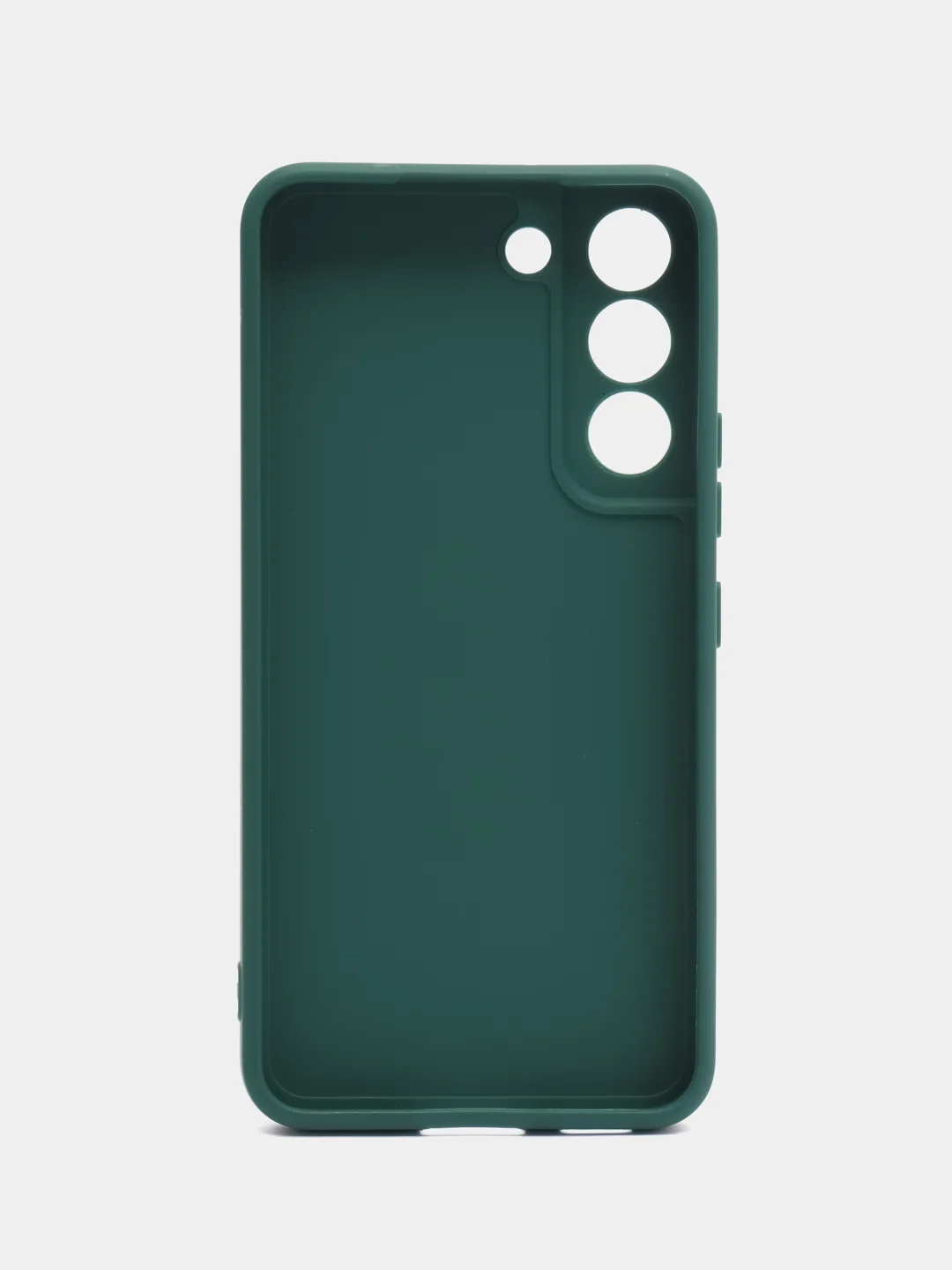 Тёмно-зелёный чехол Samsung Galaxy S22 (Самсунг Галакси С22), силиконовый