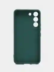 Тёмно-зелёный чехол Samsung Galaxy S22 (Самсунг Галакси С22), силиконовый
