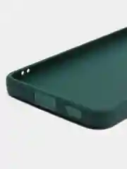 Тёмно-зелёный чехол Samsung Galaxy S22 (Самсунг Галакси С22), силиконовый