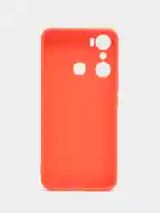 Оранжевый чехол Infinix HOT 20i (Хот 20 ай), прозрачный, силиконовый