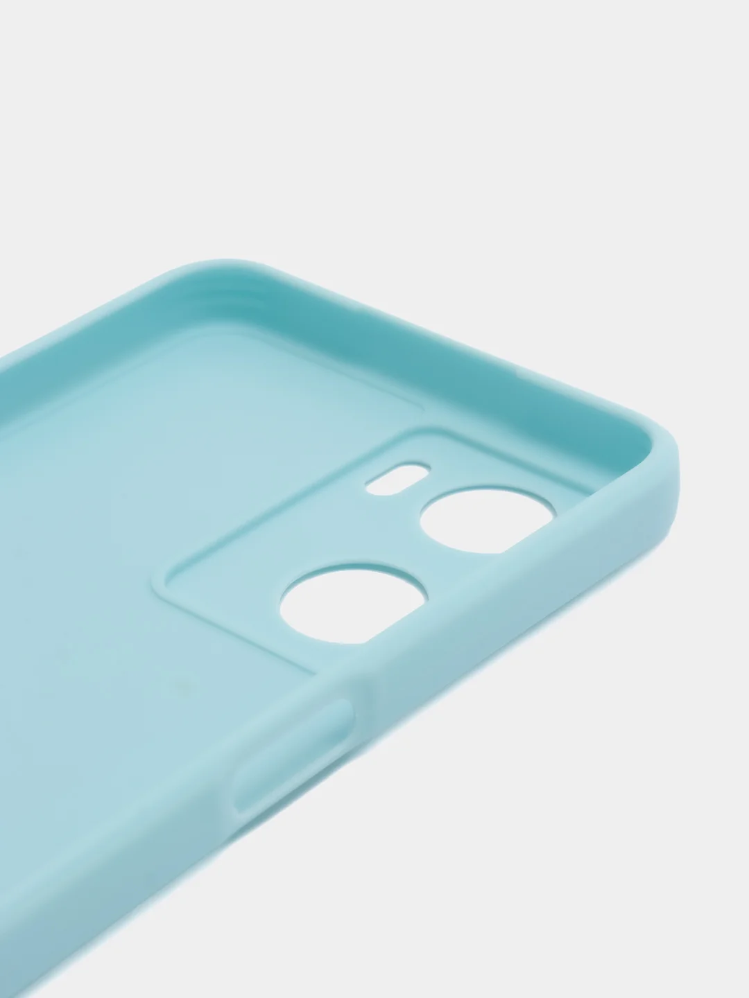 Голубой чехол для Oppo A57S, Oppo A77 4G (Оппо А57С, А77 4Ж), силиконовый, c защитой камеры