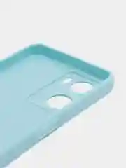 Голубой чехол для Oppo A57S, Oppo A77 4G (Оппо А57С, А77 4Ж), силиконовый, c защитой камеры