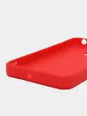 Красный чехол для Itel A25 (Ител А25), силиконовый, матовый, с защитой камеры