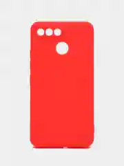 Красный чехол для Itel A25 (Ител А25), силиконовый, матовый, с защитой камеры