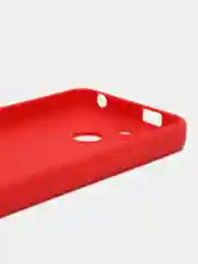Красный чехол для Itel A25 (Ител А25), силиконовый, матовый, с защитой камеры