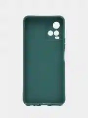 Тёмно-зелёный чехол для Vivo Y33s, Y21 2021 (Виво у33С, у21 2021), силиконовый