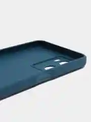 Синий чехол для Oppo A57S, Oppo A77 4G (Оппо А57С, А77 4Ж), силиконовый, c защитой камеры