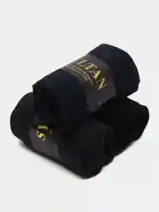 Черный набор подарочных носков / Подарок на Новый год мужчине / Носки мужские в коробке 3 пары