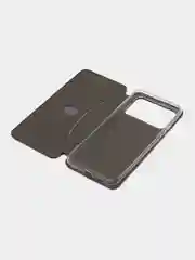 Багровый чехол книжка Xiaomi Redmi 10C, POCO C40, на магните, с функцией подставки
