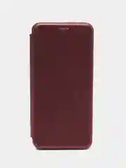 Багровый чехол книжка Xiaomi Redmi 10C, POCO C40, на магните, с функцией подставки