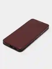 Багровый чехол книжка Xiaomi Redmi 10C, POCO C40, на магните, с функцией подставки