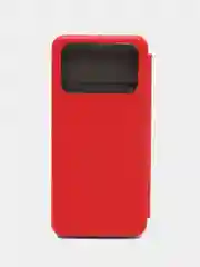 Красный чехол книжка Xiaomi Redmi 10C, POCO C40, на магните, с функцией подставки
