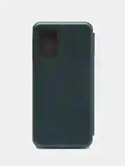 Тёмно-зелёный чехол-книжка для Samsung Galaxy A13 на магните, с функцией подставки