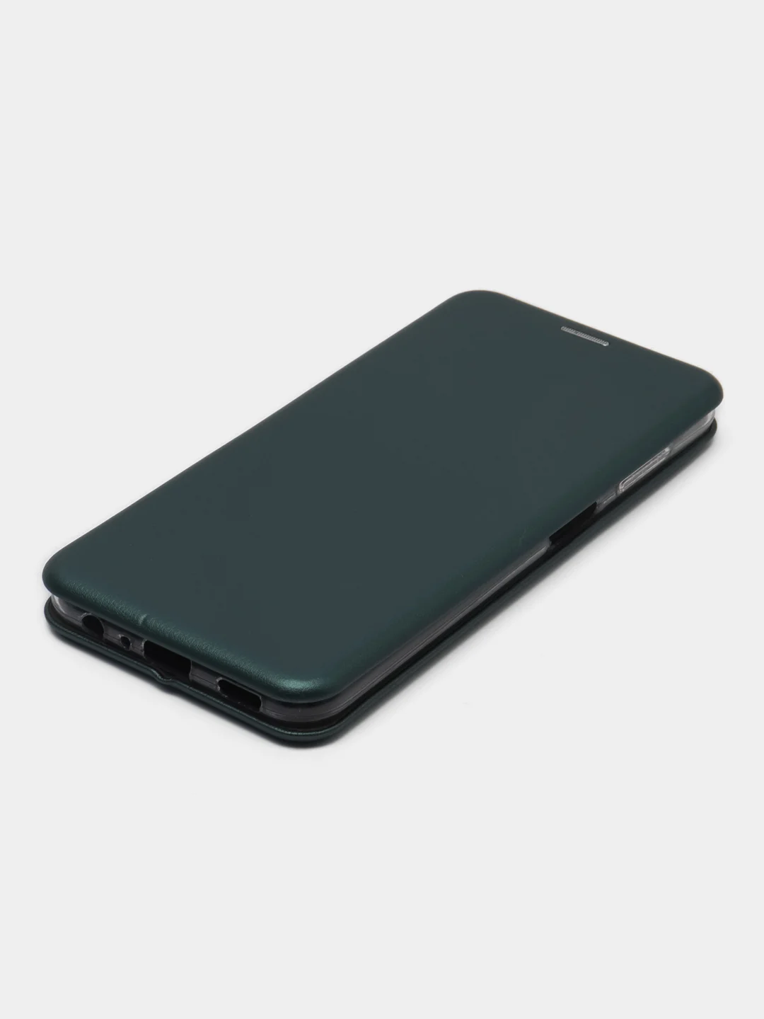 Тёмно-зелёный чехол-книжка для Samsung Galaxy A13 на магните, с функцией подставки