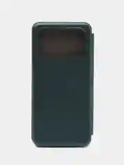 Тёмно-зелёный чехол книжка Xiaomi Redmi 10C, POCO C40, на магните, с функцией подставки