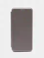 Серебряный чехол книжка Xiaomi Redmi 10C, POCO C40, на магните, с функцией подставки