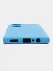 Голубой чехол для телефона Redmi 10, Note 10 Pro, Honor X7, Samsung S23 с бортами и защитой камеры