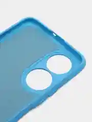 Голубой чехол для телефона Redmi 10, Note 10 Pro, Honor X7, Samsung S23 с бортами и защитой камеры