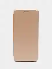 Золотой чехол книжка для Xiaomi Poco M5 и Poco M4 5G на магните с функцией подставки
