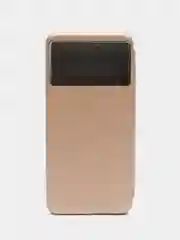Золотой чехол книжка для Xiaomi Poco M5 и Poco M4 5G на магните с функцией подставки