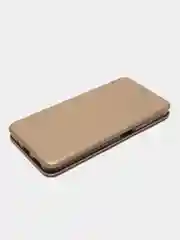Золотой чехол книжка для Xiaomi Poco M5 и Poco M4 5G на магните с функцией подставки
