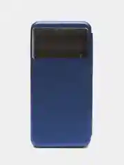 Синий чехол книжка для Xiaomi Poco M5 и Poco M4 5G на магните с функцией подставки