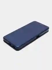 Синий чехол книжка для Xiaomi Poco M5 и Poco M4 5G на магните с функцией подставки
