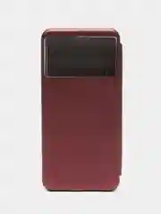 Багровый чехол книжка для Xiaomi Poco M5 и Poco M4 5G на магните с функцией подставки