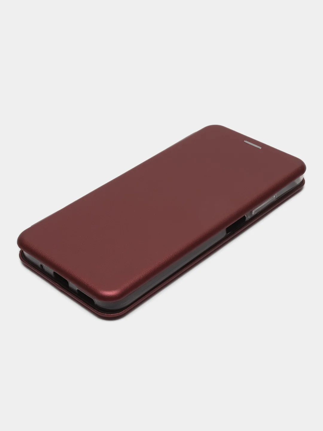 Багровый чехол книжка для Xiaomi Poco M5 и Poco M4 5G на магните с функцией подставки