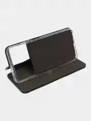 Темно-синий чехол книжка для Xiaomi Poco M5 и Poco M4 5G на магните с функцией подставки
