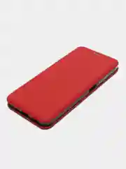 Красный чехол книжка для Xiaomi Poco M5 и Poco M4 5G на магните с функцией подставки