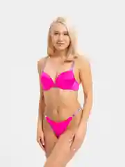 Фуксия комплект женского нижнего белья Victoria Secret: бюстгальтер и трусы