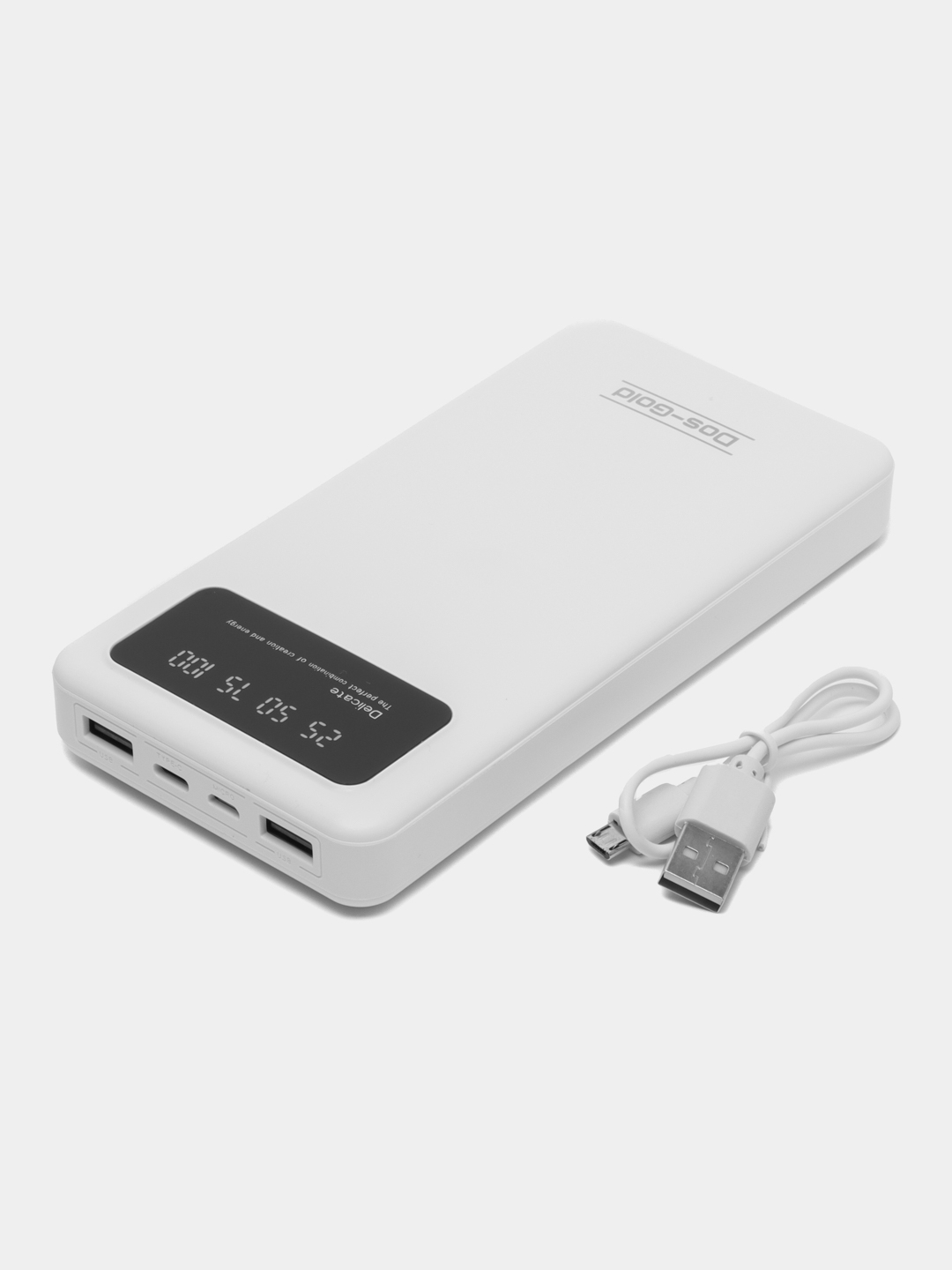 Power Bank Polymer А102, 20000 mAh, 2 USB, переносной фонарик купить по  цене 850 ₽ в интернет-магазине Магнит Маркет