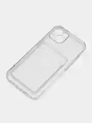 Прозрачный чехол защитный для iPhone 7, 8 Plus, Xs, Xr, 11, 12, 13, 14 Pro Max, с карманом для карт