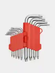 Набор ключей торцевых TORX, изогнутых, коротких, 9 предметов, T10-T50