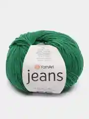 Лесной зеленый пряжа Джинс Ярн Арт YarnArt Jeans 50 г, 160 м