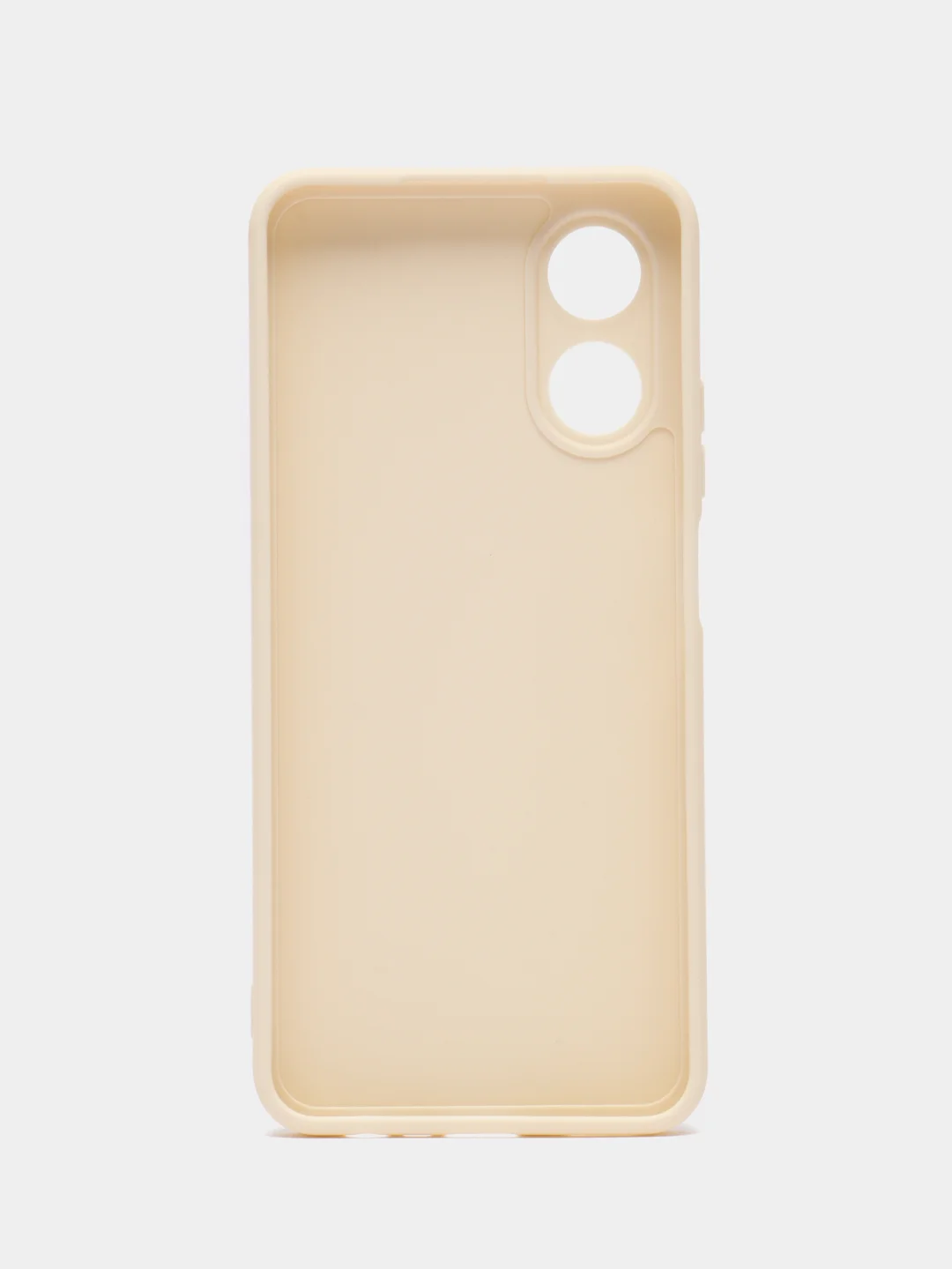 Молочный чехол для Oppo A17 (Оппо А17),силиконовый прозрачный