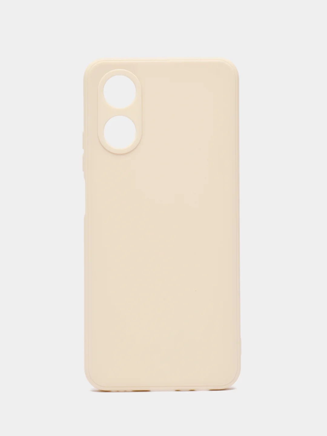 Молочный чехол для Oppo A17 (Оппо А17),силиконовый прозрачный