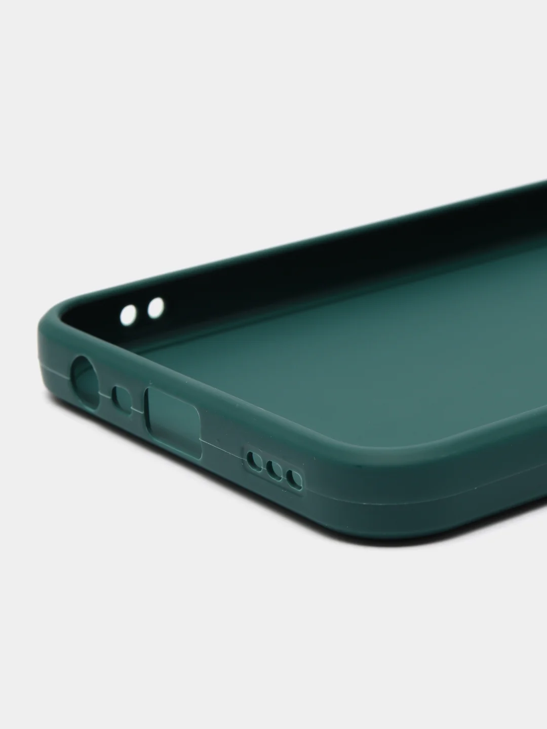 Тёмно-зелёный чехол для Oppo A17 (Оппо А17),силиконовый прозрачный