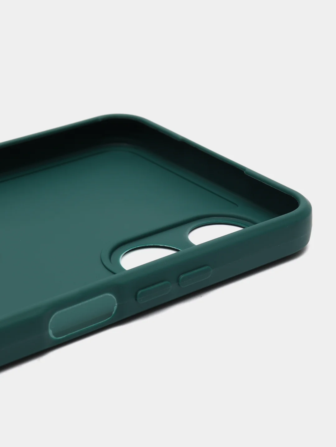 Тёмно-зелёный чехол для Oppo A17 (Оппо А17),силиконовый прозрачный