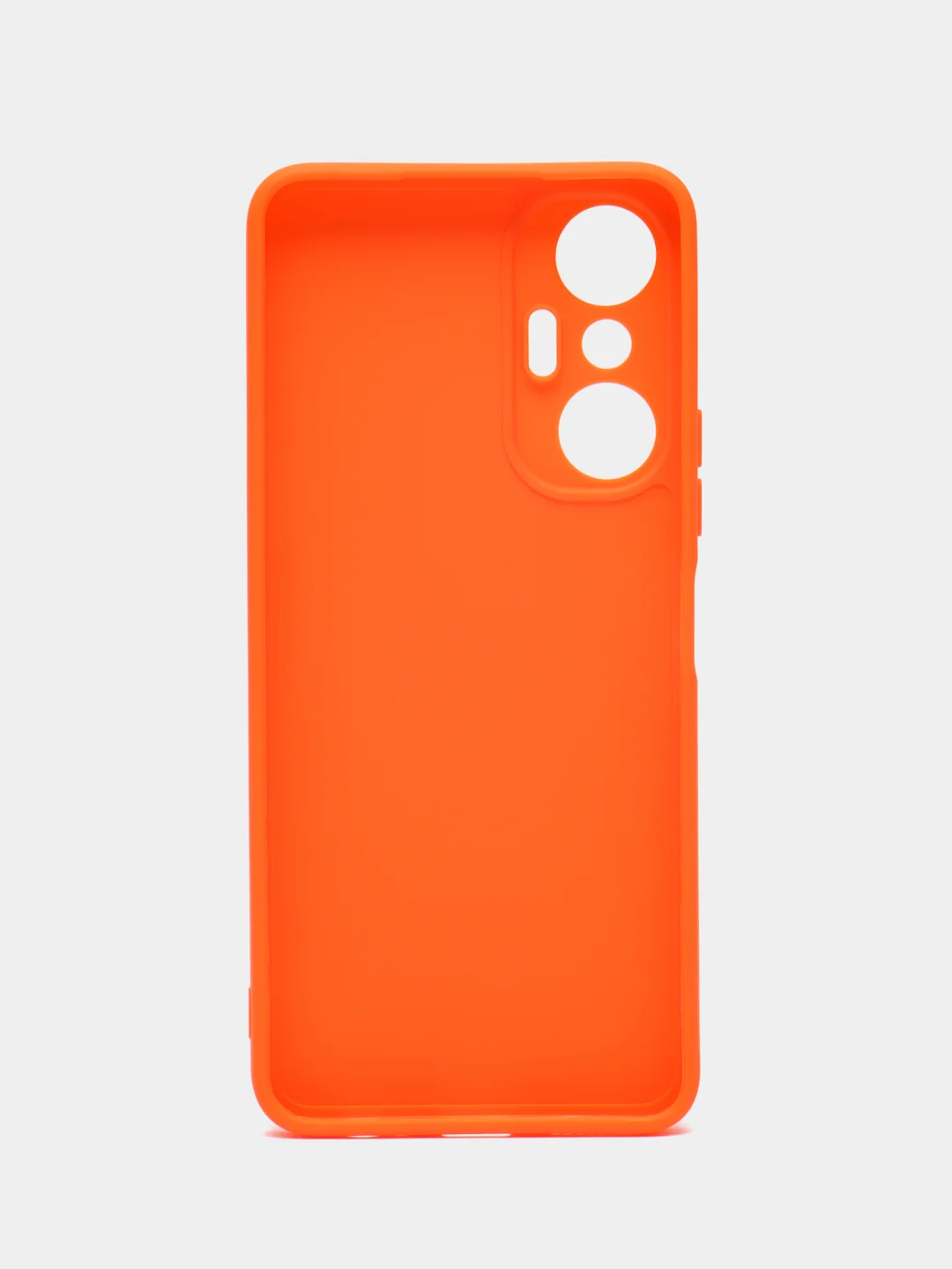 Оранжевый чехол для Infinix Hot 20s (Инфиникс Хот 20с) силиконовый, с защитой камеры