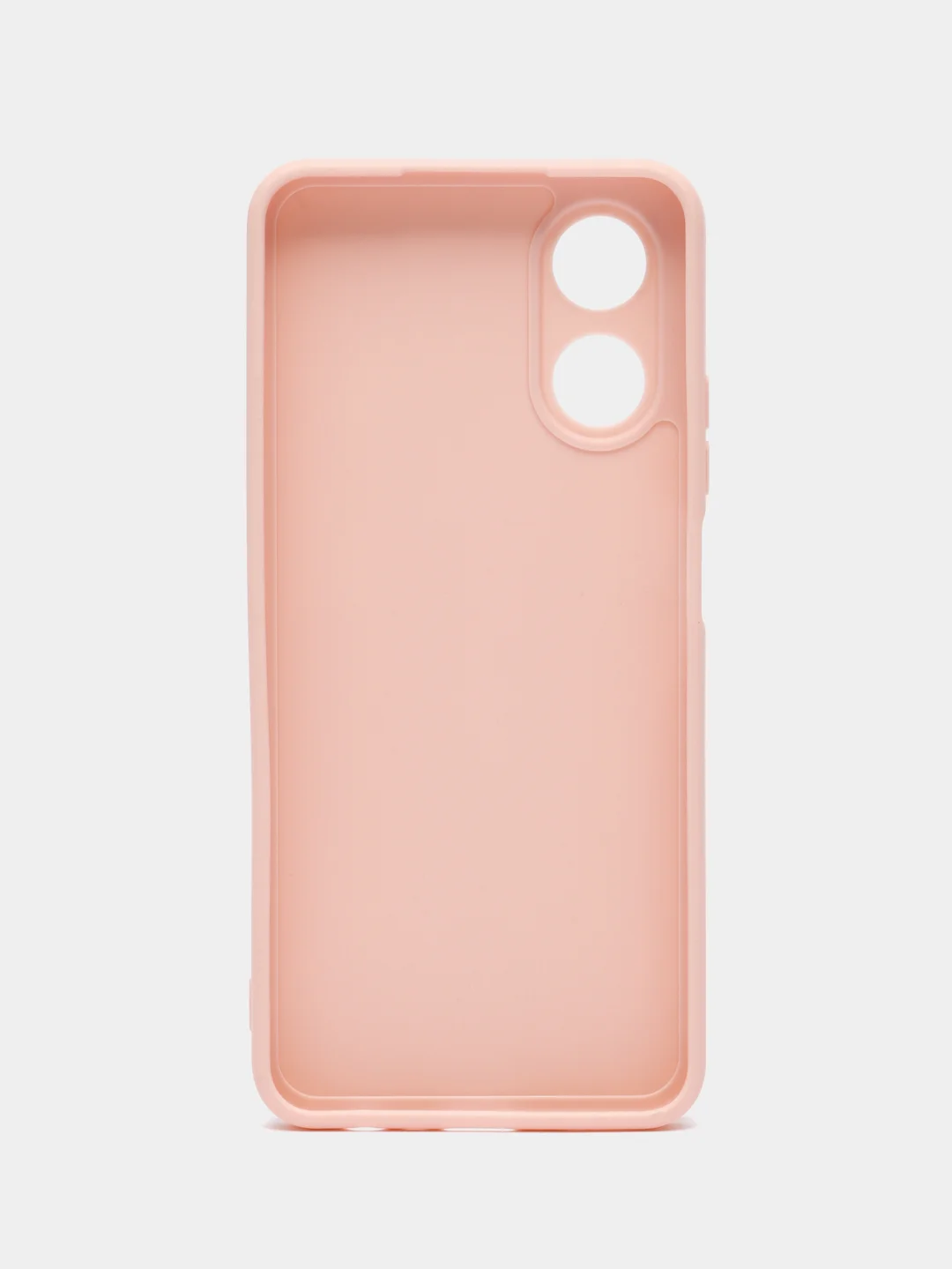Пудровый чехол для Oppo A17 (Оппо А17),силиконовый прозрачный