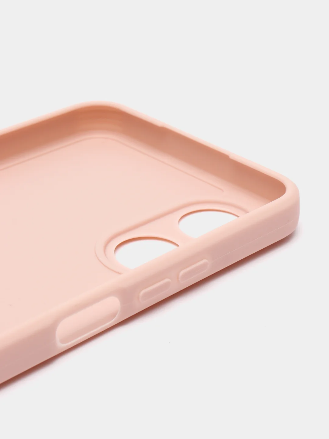 Пудровый чехол для Oppo A17 (Оппо А17),силиконовый прозрачный