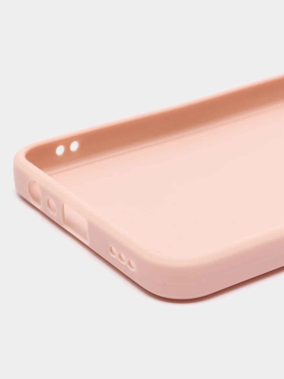 Пудровый чехол для Oppo A17 (Оппо А17),силиконовый прозрачный